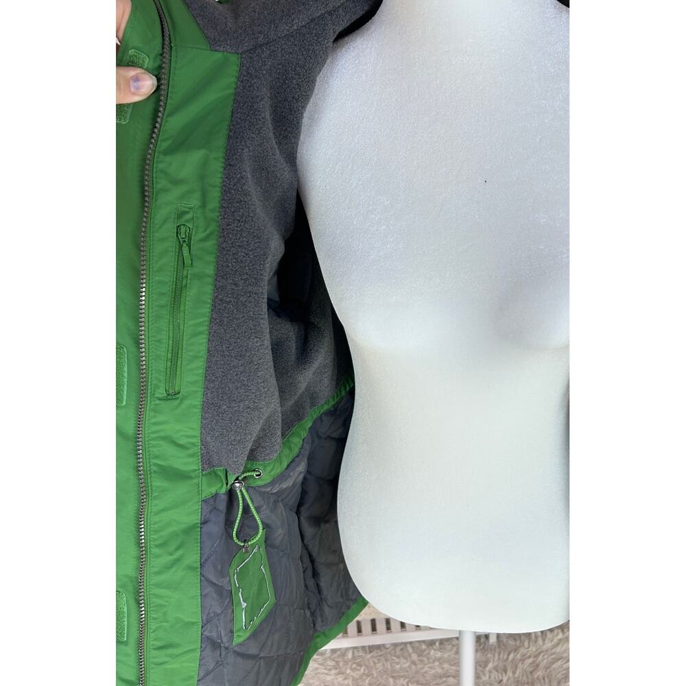 Land's End Women's Sz S Green Hooded Waterproof Lined Squall Coat SI #0004 - Picture 7 of 7